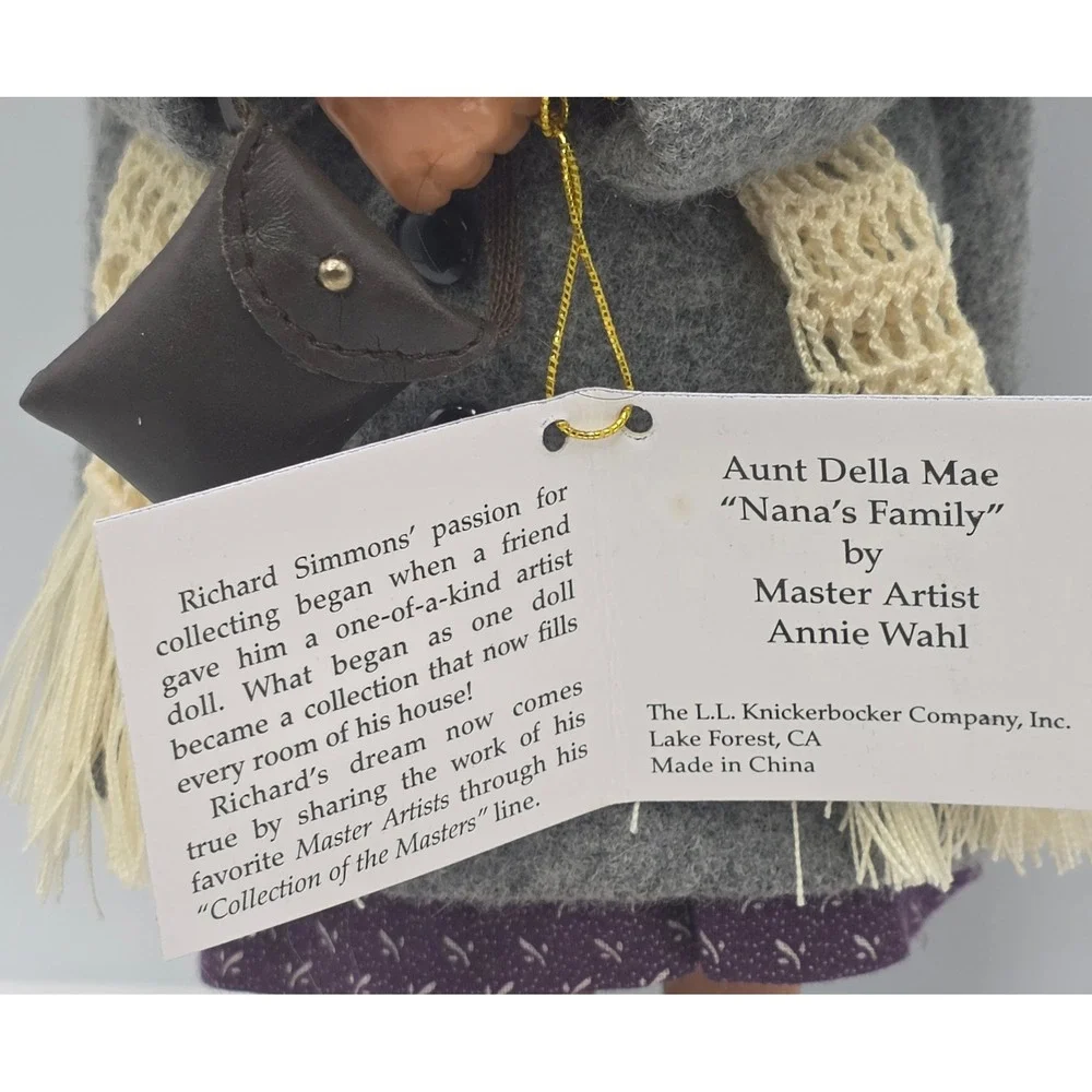 Vintage Richard Simmons Aunt Della Mae Nana's Family Doll‎ Figurine COA in Box